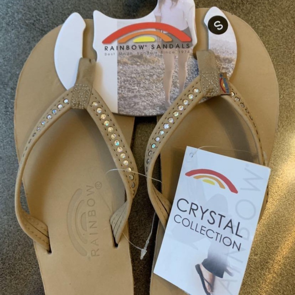 Rainbow Flip Flops